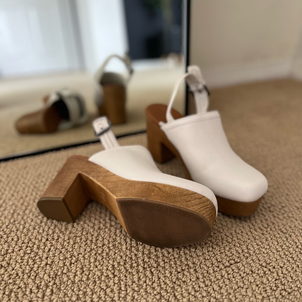 White Platform Clog - image 2